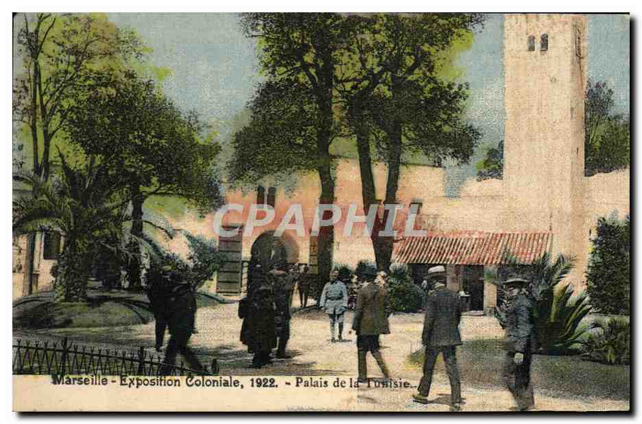 CPA Marseille Exposition Coloniale 1922 Palais de la Tunisie