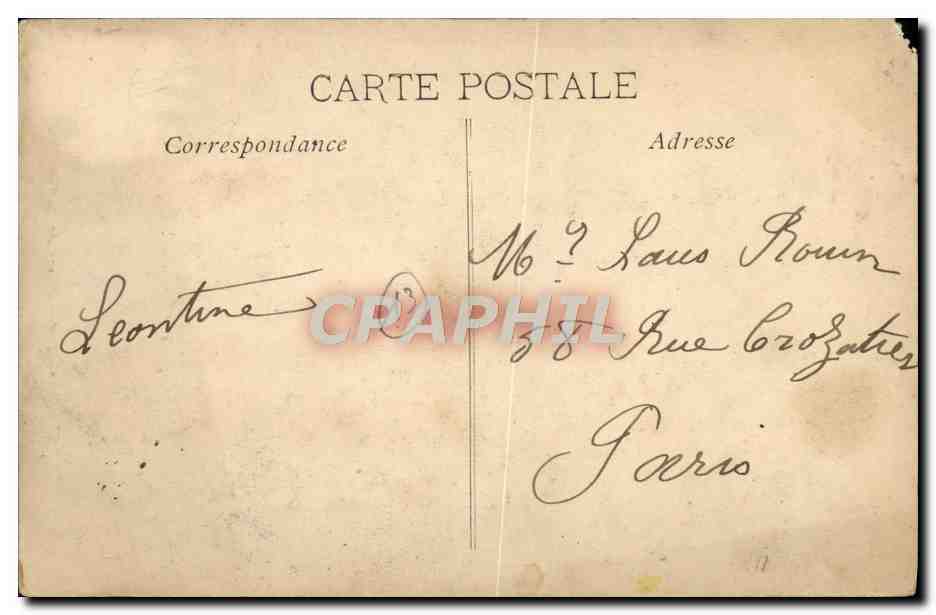CPA Marseille Notre Dame de la Garde — Rückseite