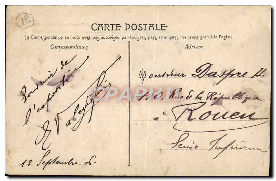 CPA Marseille Exposition Coloniale 1906 Palais de la Cocinchine Theatre annamite et Cambodge  — Rückseite