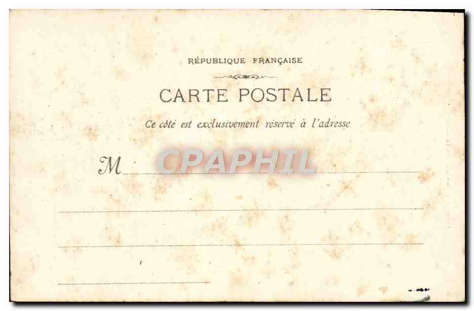 CPA Marseille Le Cours Belsunce Tramway — Rückseite