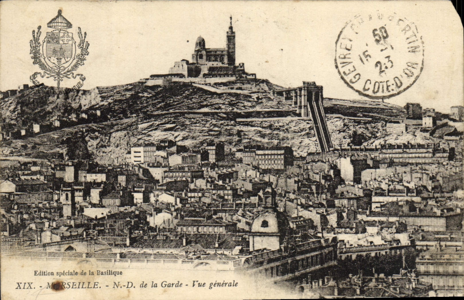 CPA Marseille N D de la Garde Vue generale