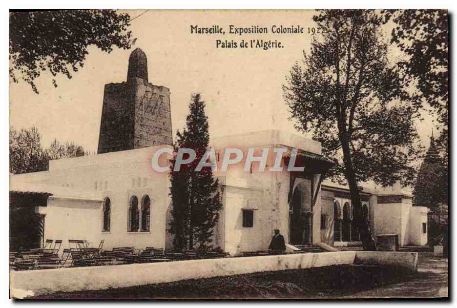 CPA Marseille Exposition Coloniale 1922 Palais de l'Algerie 