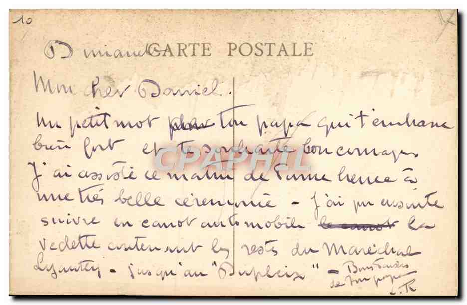 CPA Marseille Un coin du Vieux Port Bateau — Rückseite