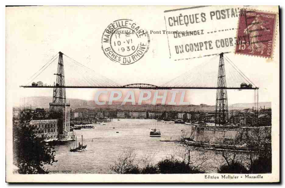CPA Marseille Le Pont Transbordeur 