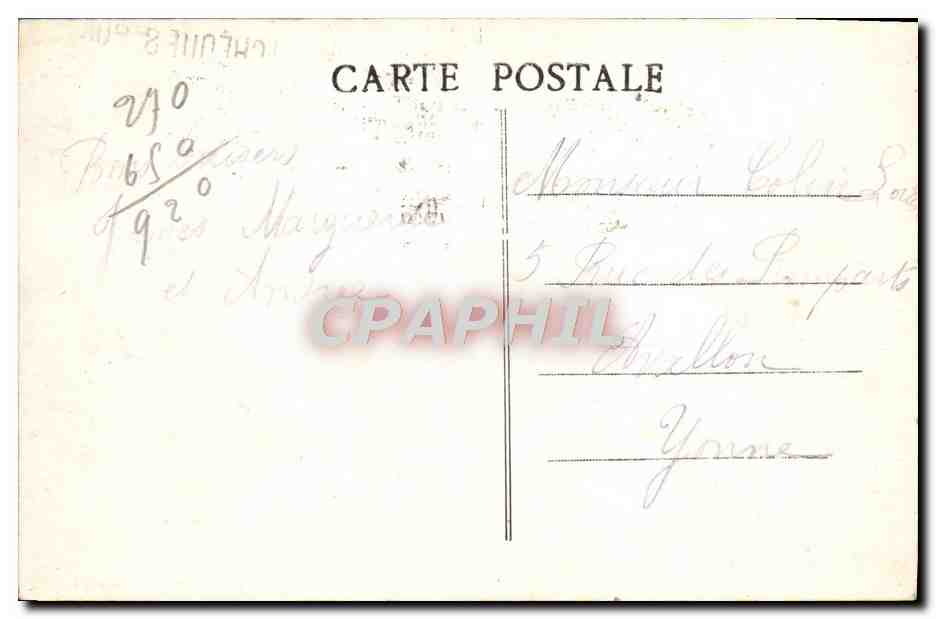 CPA Marseille Le Pont Transbordeur  — Verso