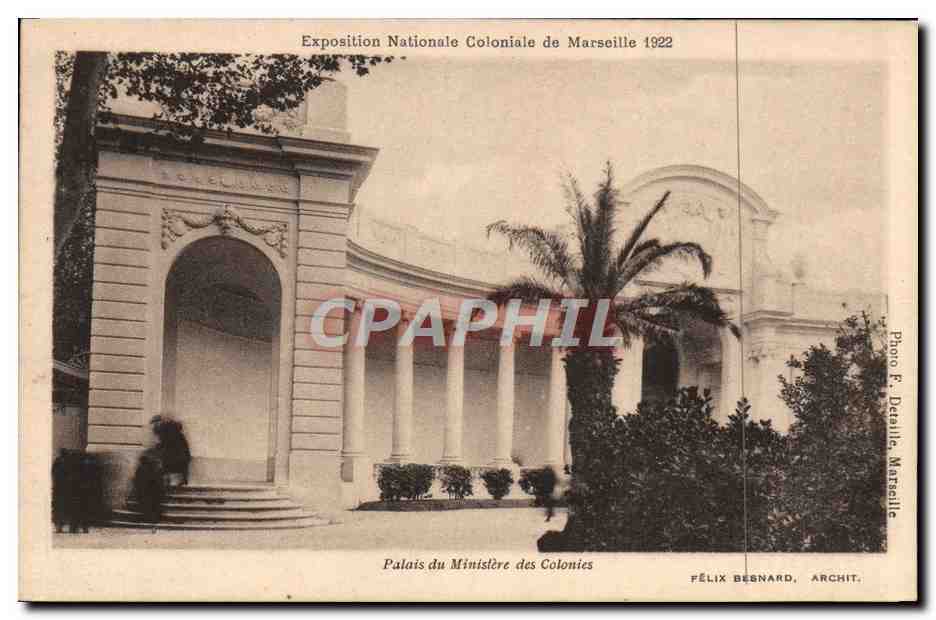 CPA Exposition Nationale Coloniale de Marseille 1922 Palais du Ministere des Colonies