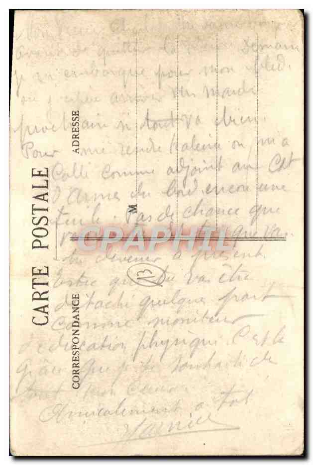 CPA Marseille N D de la Garde  — Rückseite