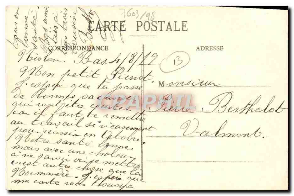 CPA Marseille Type d'Arlesienne Folklore  — Rückseite
