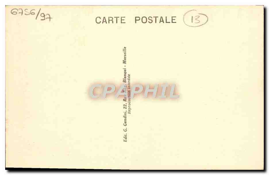 CPA Marseille Quai du Port et Pont Transbordeur  — Rückseite