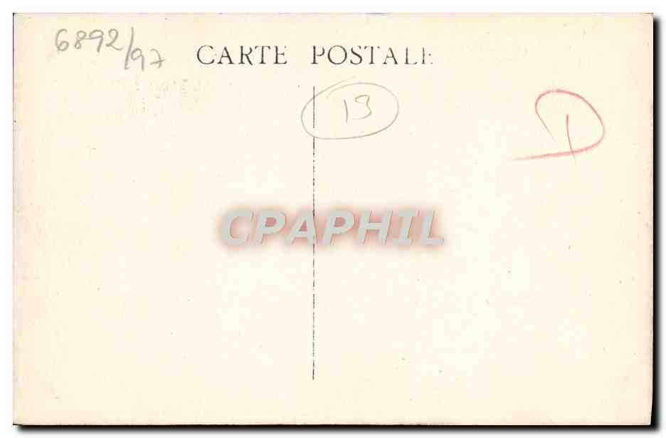 CPA Marseille Bassin du Carenage et N D de la Garde Bateaux — Rückseite