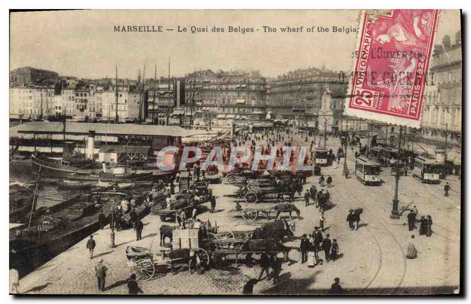 CPA Marseille Le Quai des Belges 