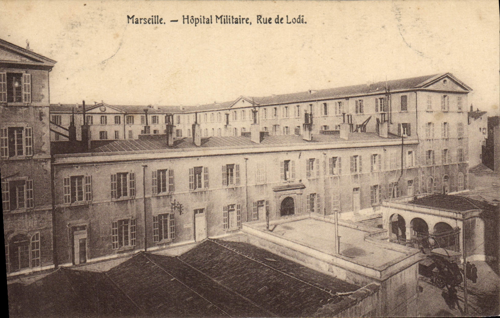 Marseille — Hôpital Militaire, Rue de Lodé.