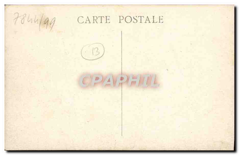 CPA Marseille Place Castellane et la Fontaine Cantini — Verso