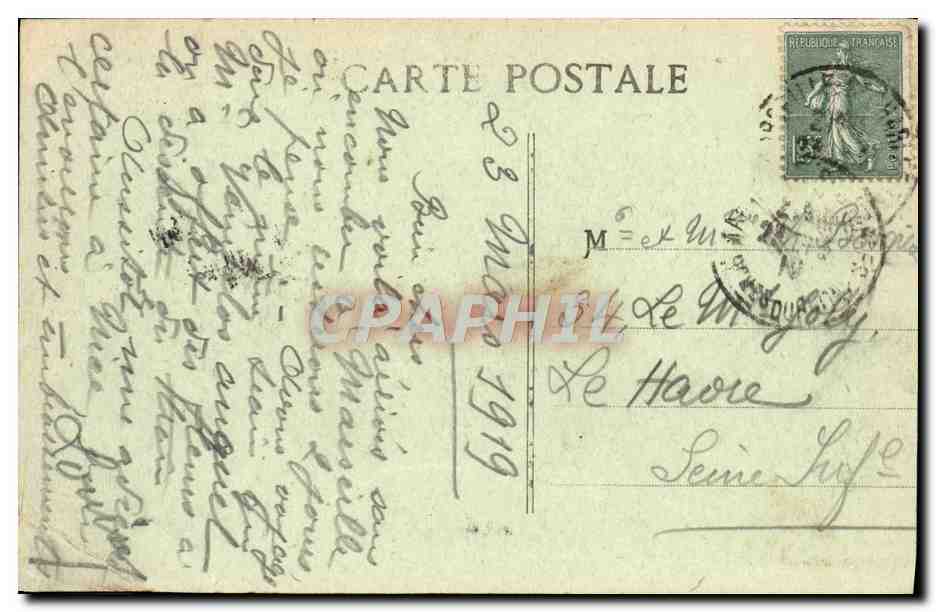 CPA Marseille Rue de la Republique  — Verso