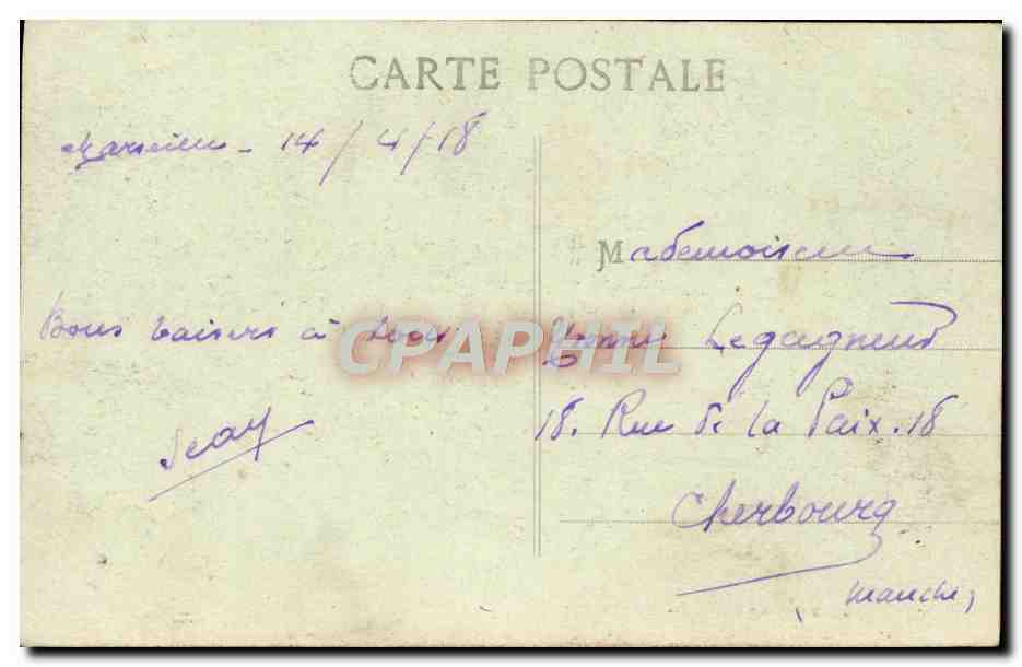 CPA Marseille Un coin du Vieux Port Bateaux — Verso