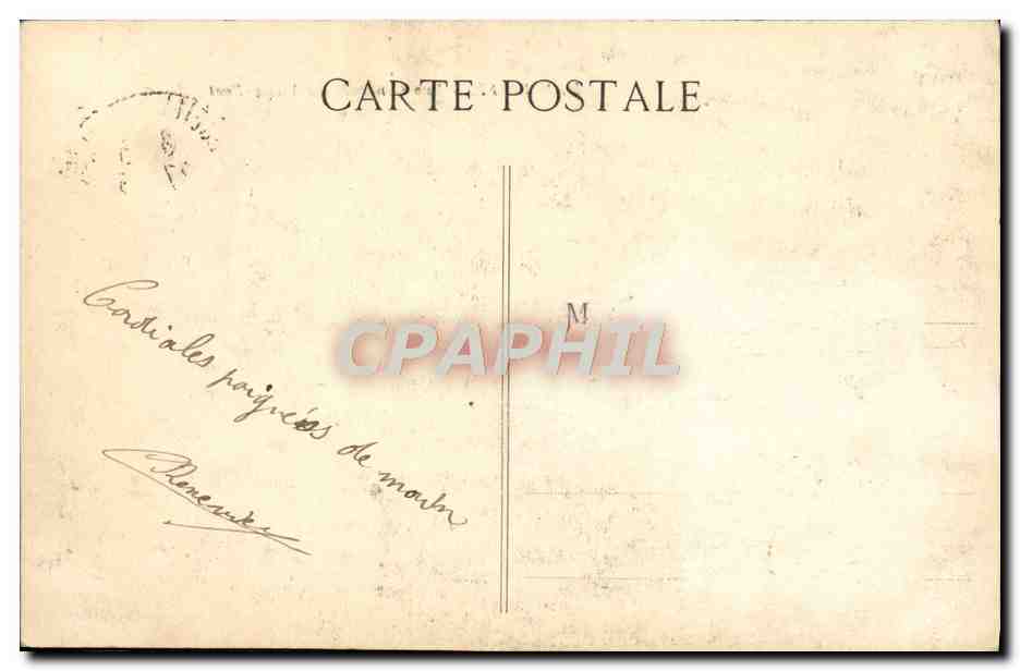 CPA Marseille Vue generale Vieux Port Bateau — Verso
