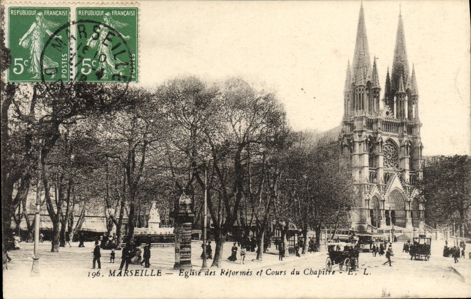 Marseille — Église des Réformés et Cours du Chapitre — E. L.