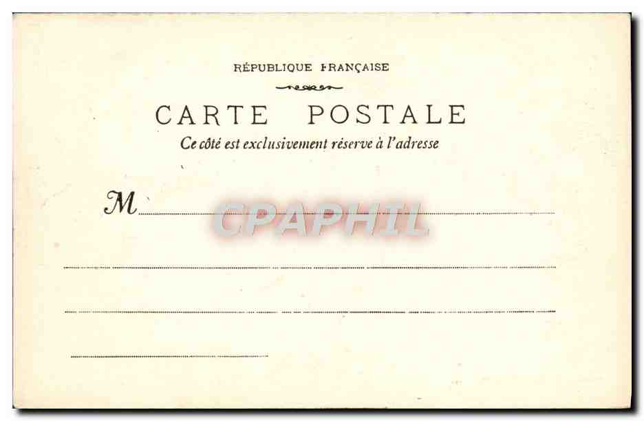 CPA Marseille L'Entree du Port Bateau — Verso