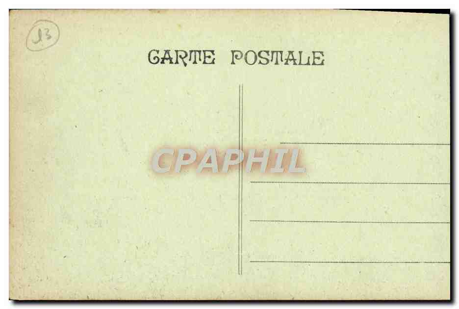 CPA Marseille Rue Noailles Tramway — Verso