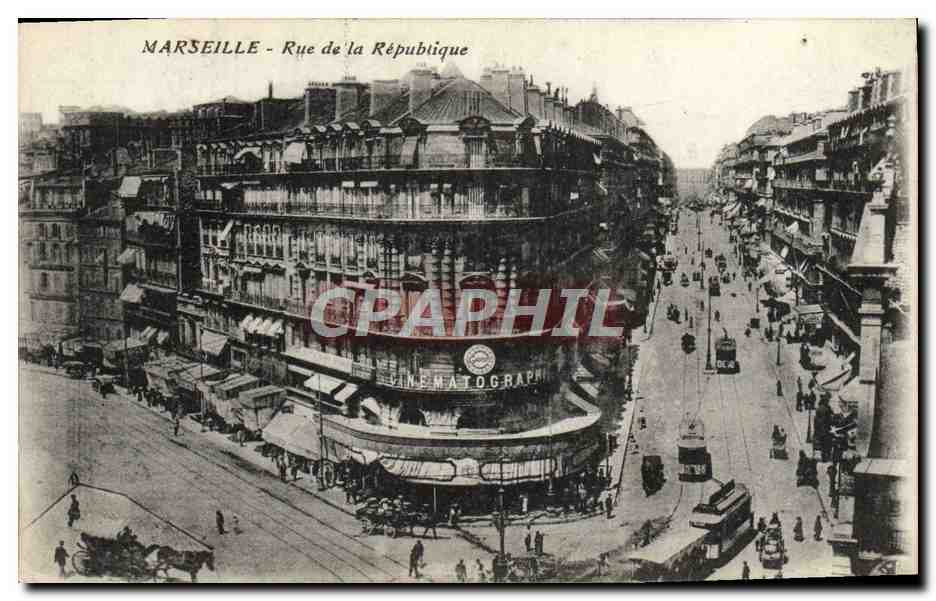 CPA Marseille Rue De la republique