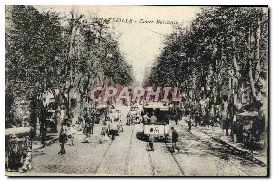 CPA Marseille Cours Belsunce Tramway