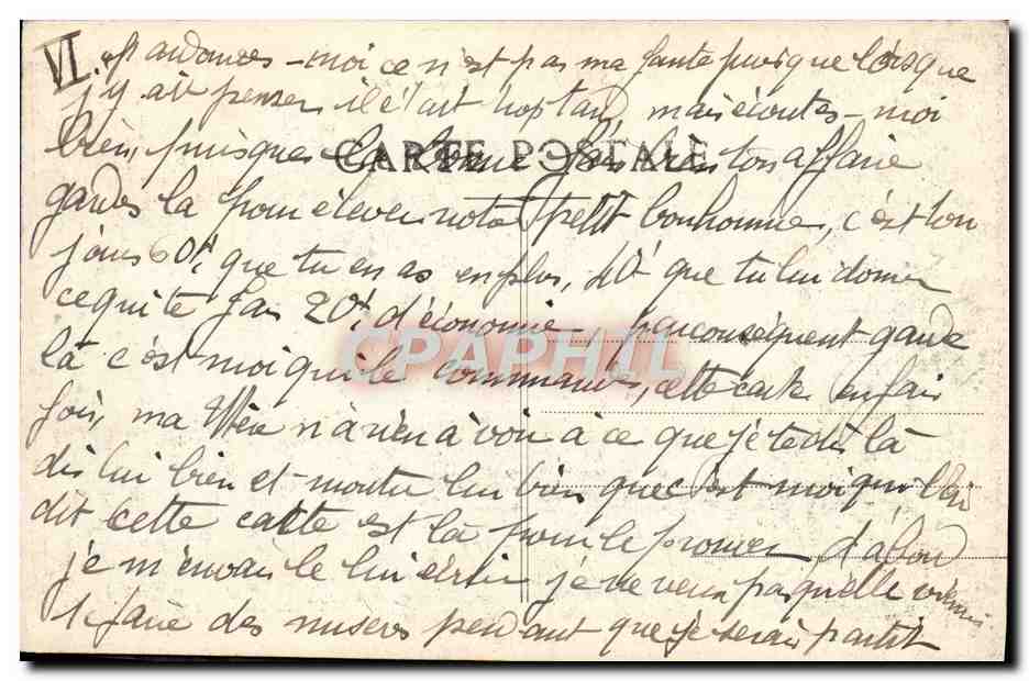 CPA Marseille Cours Belsunce Tramway — Verso