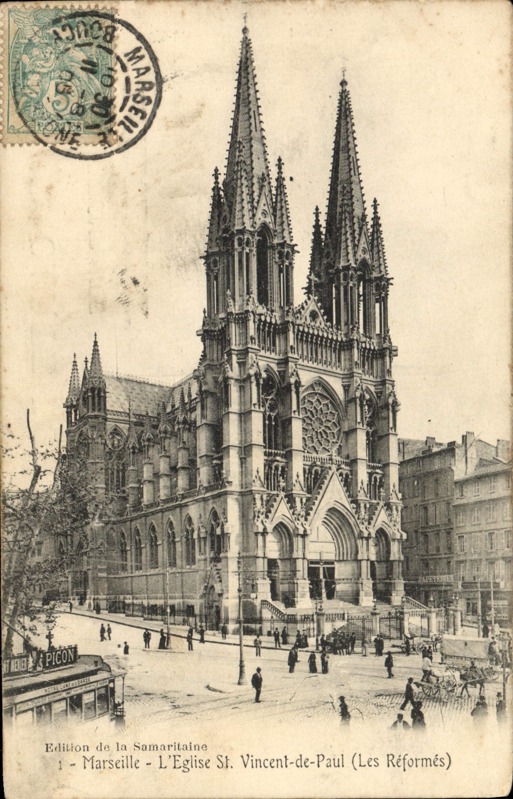 CPA Marseille L'eglise St vincent de Paul Les reformes