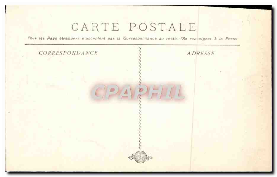 CPA Marseille eglise st vincent de paul — Rückseite