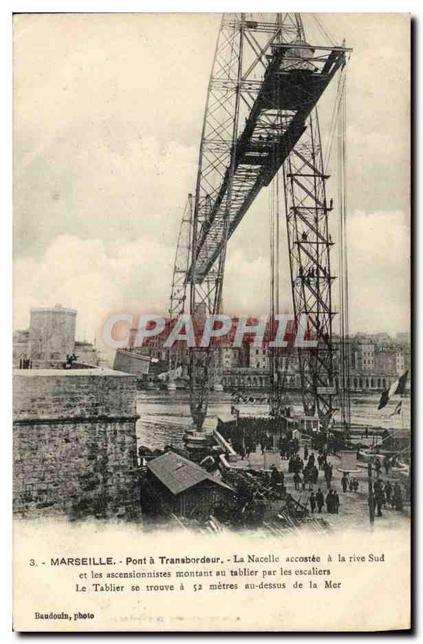CPA Marseille Pont a transbordeur la nacelle