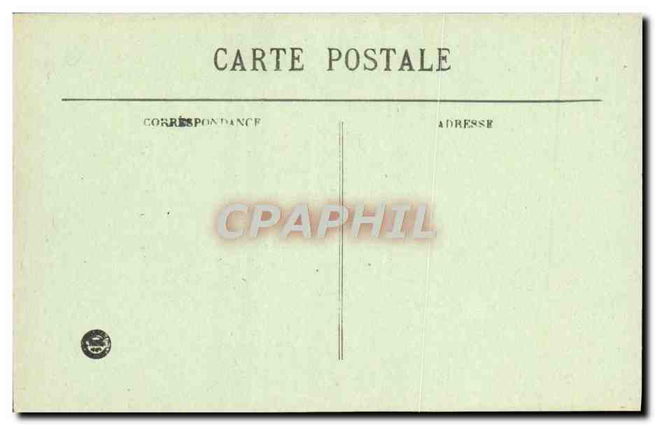 CPA Marseiller ND de la garde le porche de la basilique — Rückseite