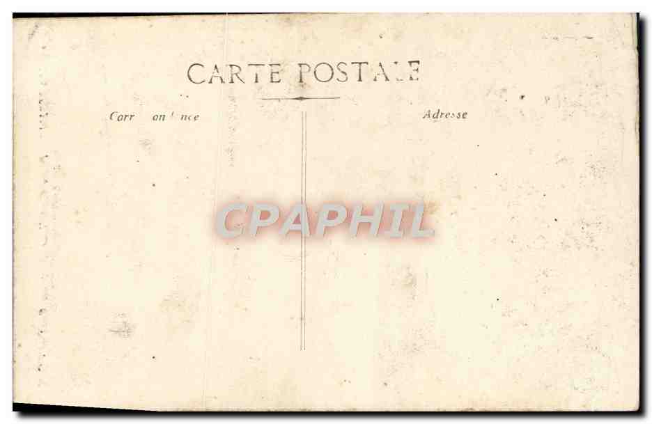 CPA Marseille Place Castellane fontaine Cantini Tramways — Verso