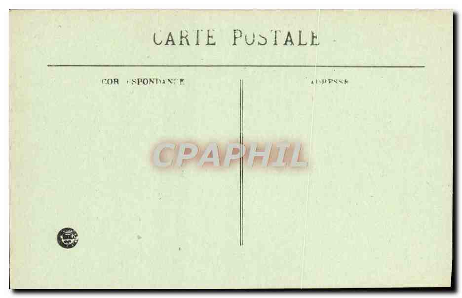 CPA Marseille ND De la garde la bonne mere de Chanuel — Verso