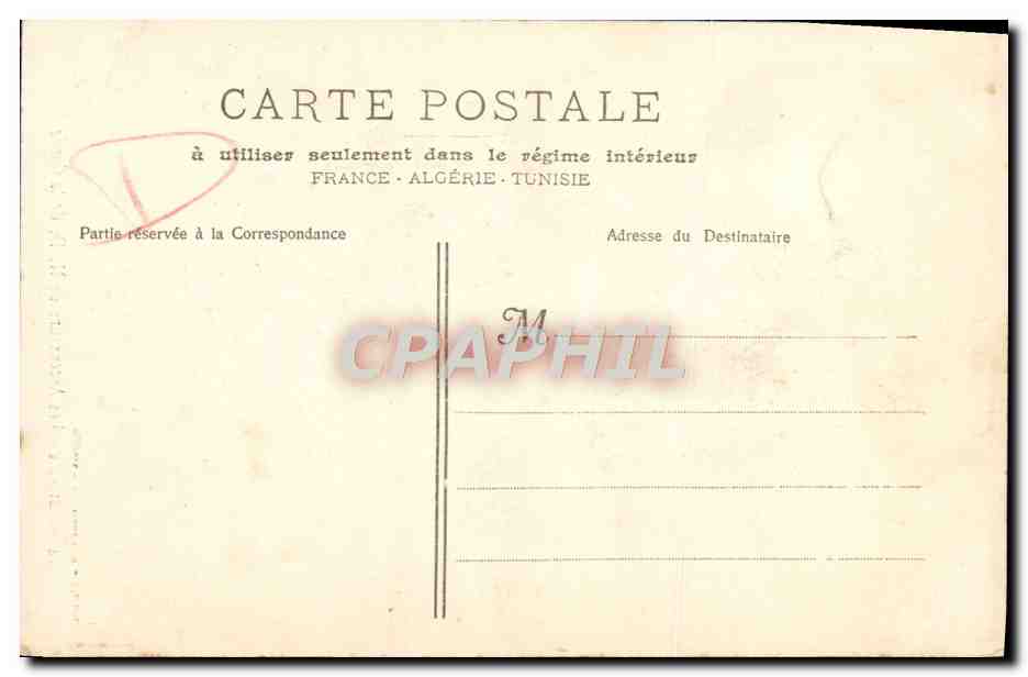 CPA Marseille Les ascenseurs de ND de la garde — Verso