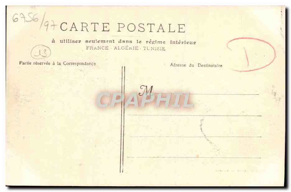 CPA Marseille La rue de la republique — Verso