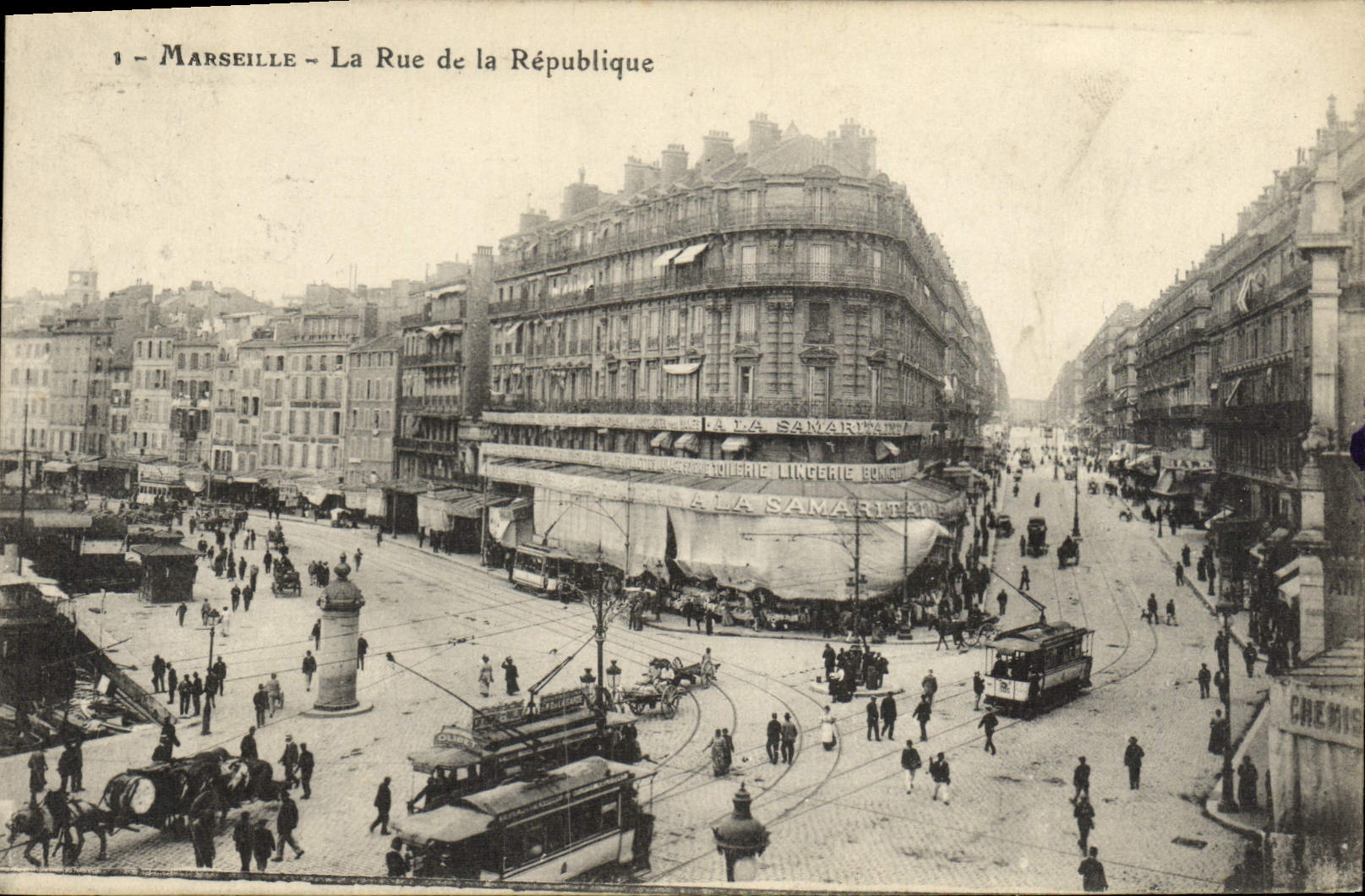 CPA Marseille La rue de la republique