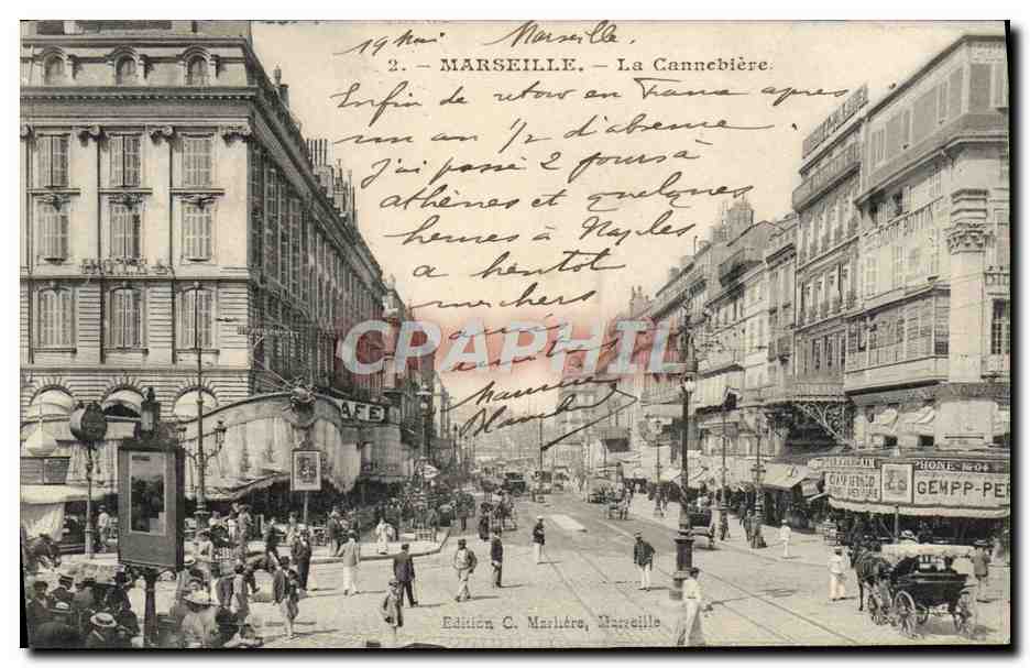CPA Marseille La cannebiere