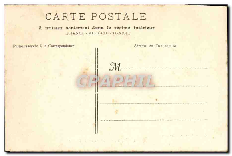 CPA Marseille Le palais de justice — Rückseite
