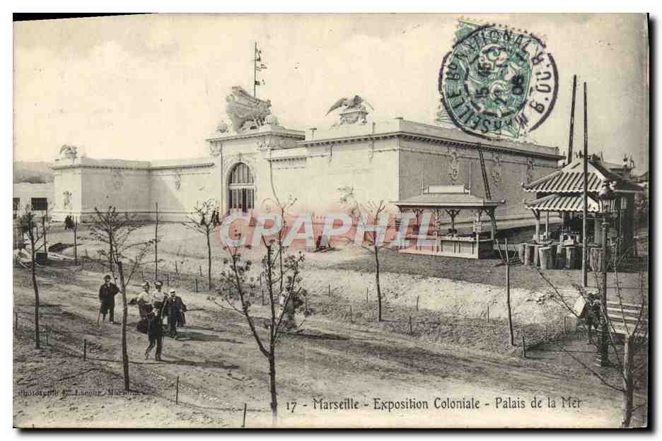 CPA Marseille Exposition coloniale Palais de la mer