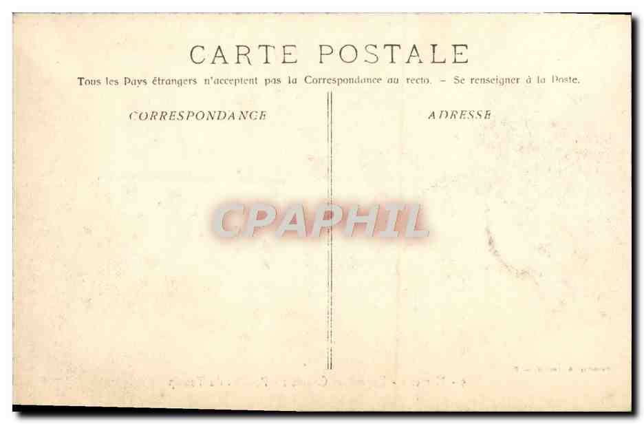 CPA Marseille Exposition coloniale pavillon du Tonkin — Rückseite