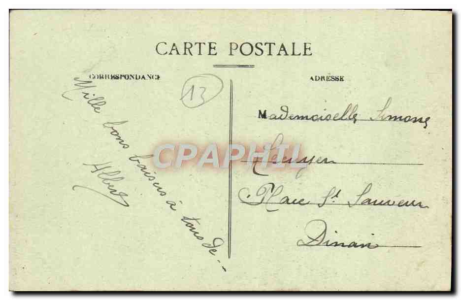 CPA Marseille le pont de la fausse monnaie — Rückseite