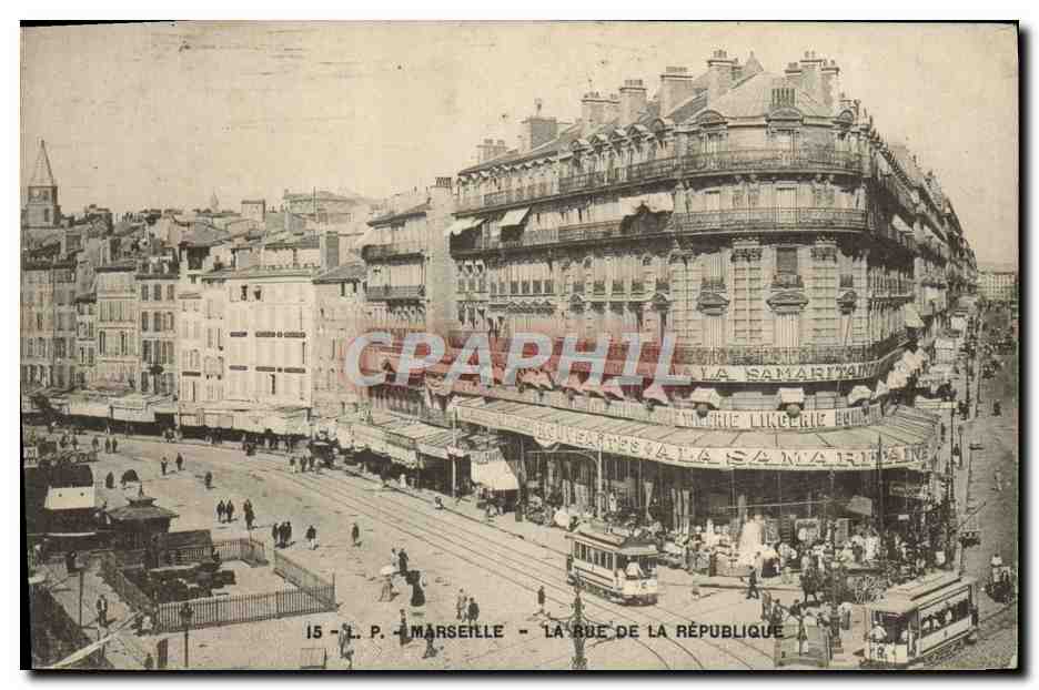 CPA Marseille La rue de la republique