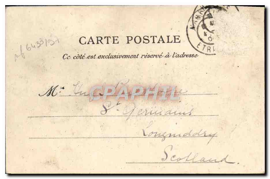 CPA Marseille La rue de la republique — Verso