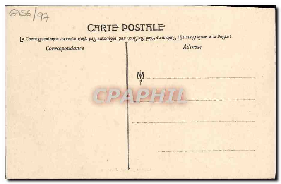CPA Marseille Exposition coloniale 1906 Maison de repos des notables cochinchinois  — Verso