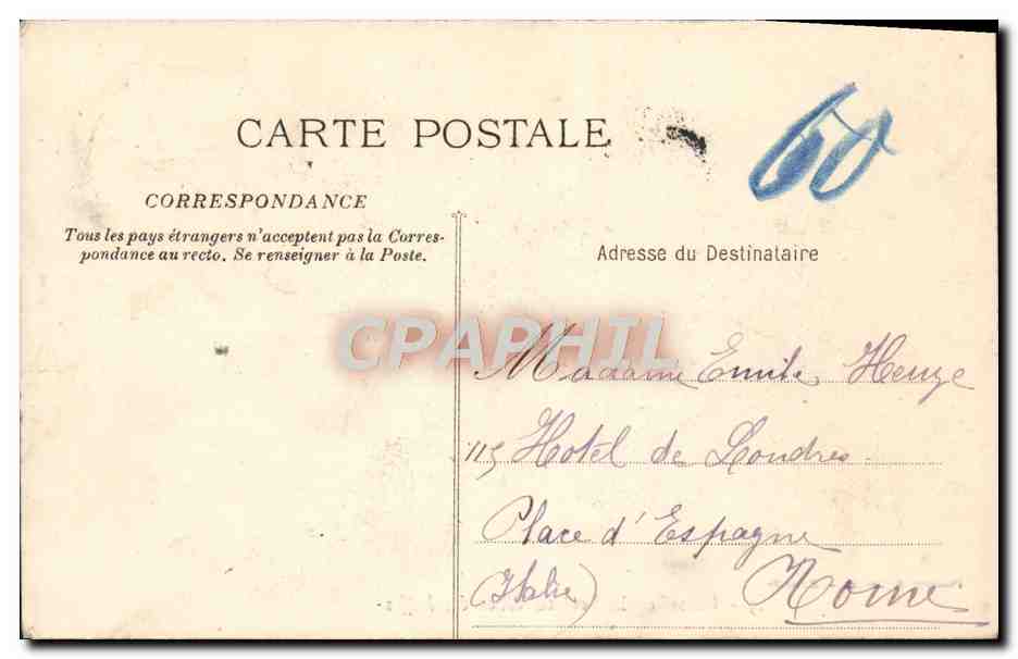 CPA Marseille Le pont du vallon des Auffes — Rückseite