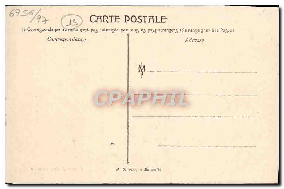 CPA Marseille Exposition coloniale 1906 Palais du Cambodge — Verso