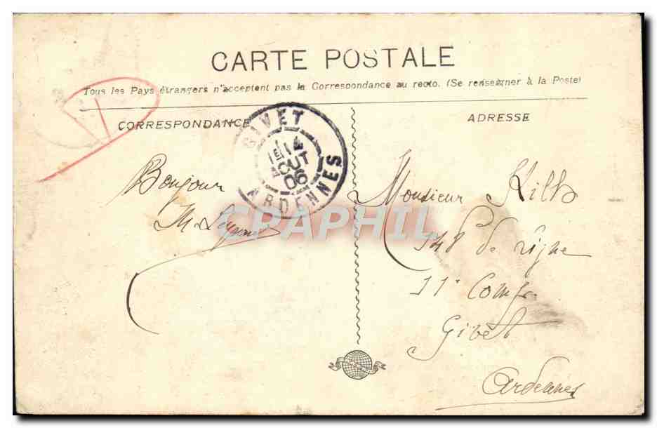 CPA Marseille L'entree du vieux port — Rückseite