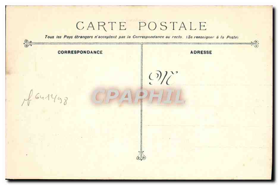 CPA Marseille Exposition coloniale pavillon du tonkin — Rückseite