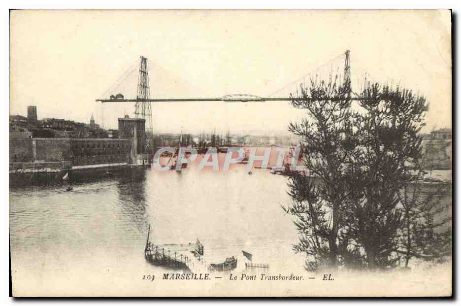 CPA Marseille Le pont transbordeur