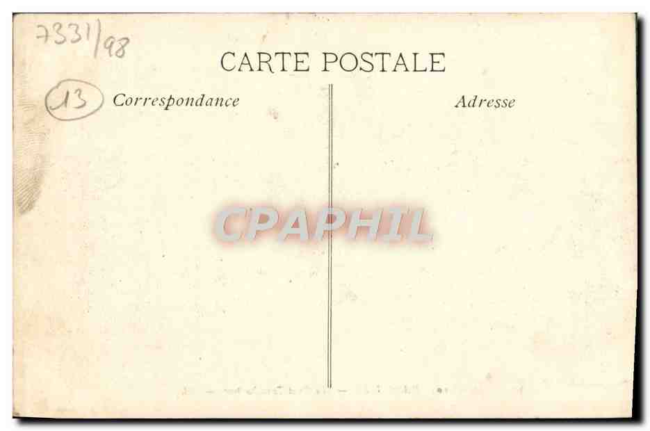 CPA Marseille Le pont transbordeur — Verso