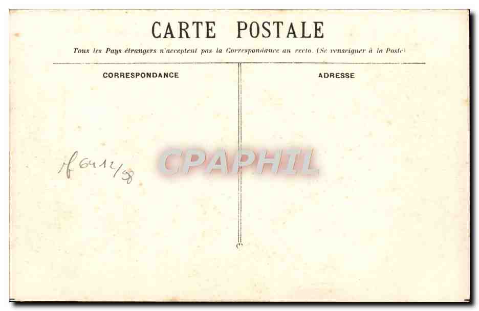 CPA Marseille Exposition coloniale palais du l'annam — Rückseite